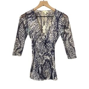 Y2K New‎ York & Co Top S Faux Wrap 90s Fairy Grunge Whimsigoth Babydoll